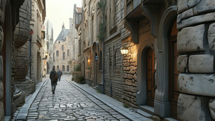 Obraz premium Exploring Historic European Architecture: A Journey Through Time