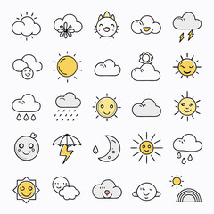 Vibrant Hand-Drawn Doodle Set: Nature, Animals & Objects Explore Our Colorful Nature Doodle Set with Hand-Drawn Animals