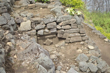 Shiva temple archaeological site on Mount Penanggungan