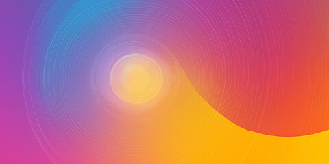 Obraz premium Minimalistic Purple Pink Gradient background Abstract Curved Lines Flat Vector Style