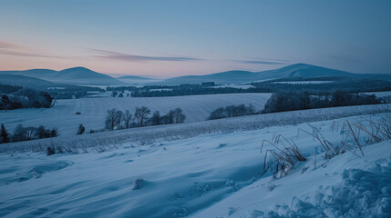 winter mountain landscape