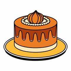 chocolate cake on a plate