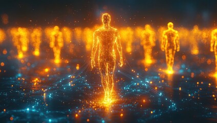 Digital Human Walking Towards Bright Future