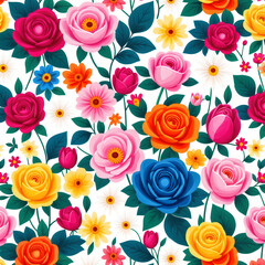 seamless pattern with roses
