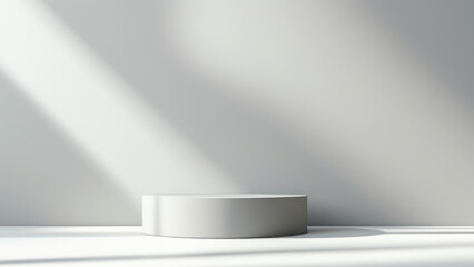 Fototapeta premium Minimalist Modern White Space Background