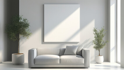 Minimalist Modern White Space Background