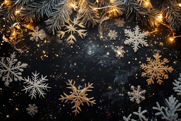 legant Christmas Background with Silver Lights