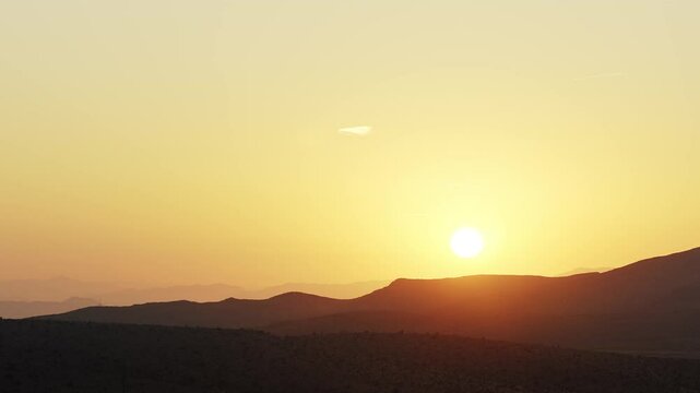 Sunrise Red Rock Canyon Nevada Las Vegas Desert hyper-lapse
