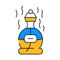 perfume scent line icon vector. perfume scent sign. isolated symbol illustration