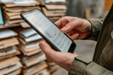 Scanning documents with a smartphone for digital storage
