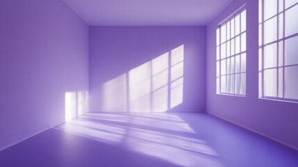 Fototapeta premium Empty Room with Windows