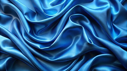 Fototapeta premium Azure Drapery A Symphony of Soft, Flowing Lines and Gentle Curves, Capturing the Essence of Elegance