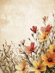 Fresh bouquet in a glass vase