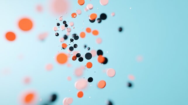A scatter plot with data points clustered around different areas, illustrating data distribution.