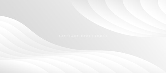 White abstract background with curves