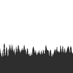 Forest Landscape Silhouette