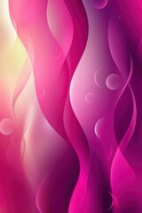 Obraz premium Abstract Pink and White Swirling Shapes with Blurred Circles