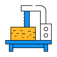 joinery courses line icon vector. joinery courses sign. isolated symbol illustration