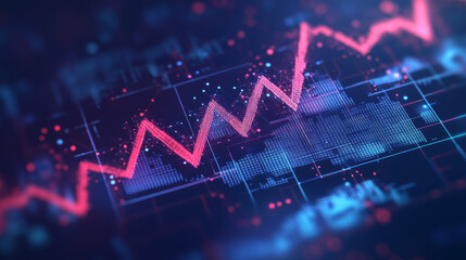 Fototapeta premium This polygonal vector artwork depicts the British Pound currency alongside a prominent downtrend arrow, symbolizing a financial crisis or market crash. Rendered in a striking low poly wireframe style,