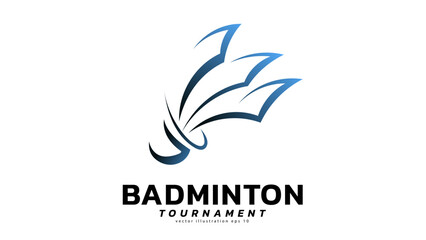 Fototapeta premium Shuttlecock icon symbol vector, Modern design and beautiful colors isolated on white background, illustration Vector EPS 10 , can use for Badminton Championship Logo