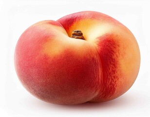 peach fruit isolated on white background