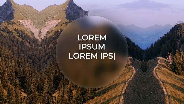 Glass Circle Horizontal Vertical Slideshow 332