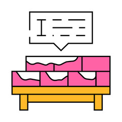 brickwork courses line icon vector. brickwork courses sign. isolated symbol illustration