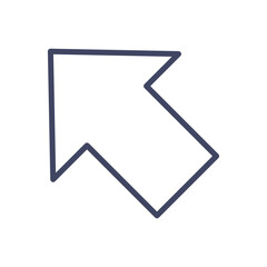 シンプルな左上のアイコン