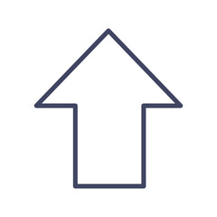 シンプルな上向きのアイコン