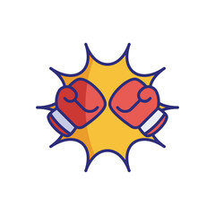 Boxing vector icon
