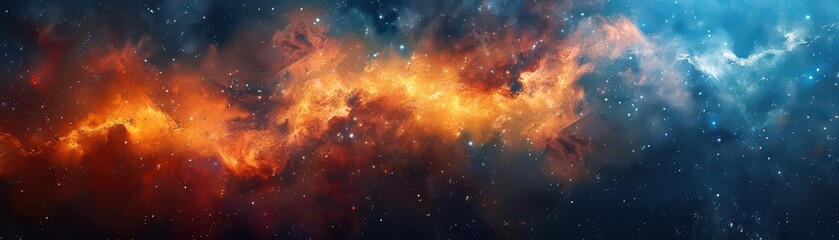 Naklejka premium Space exploration with dynamic scenes, expansive and inspiring, Cosmic, Cool tones, Photograph, Astronomical beauty