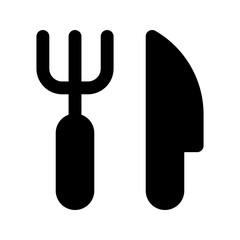 restaurant glyph icon