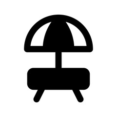 rest area glyph icon