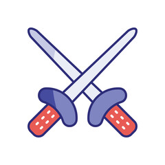 Fencers vector icon