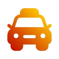 taxi gradient icon