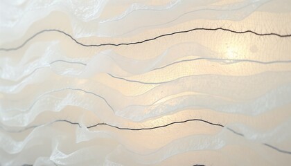 Obraz premium Artistic textured surface with flowing waves, backlit translucent design, organic shapes, abstract composition, jellyfish texture background