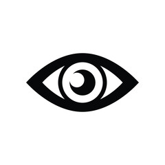Eye icon logo design template isolated illustration