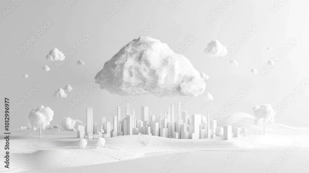 Poster cloud computing lets devices and computers work together.this means storing data online, like in a b