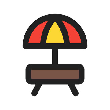 recommend clip art: rest area outline color icon