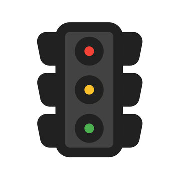 recommend clip art: traffic light outline color icon