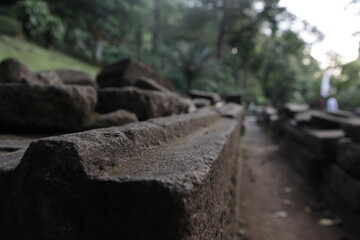 Jalatunda temple archaeological site on the slopes of Mount Penanggungan