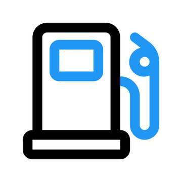 recommend clip art: gas station outline color icon