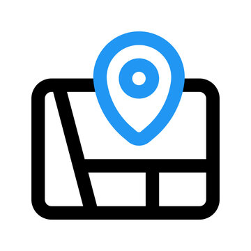 recommend clip art: map outline color icon