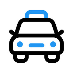 taxi outline color icon