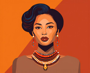 H&uuml;bsche moderne Frau