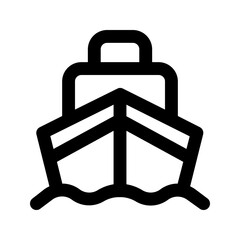 ferry boat line icon