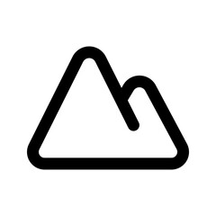 mountain line icon