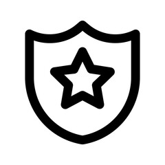 Obraz premium police line icon