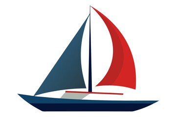Clean Line Sailboat Vector Illustration Merging Style and Simplicity in Nautical Art
