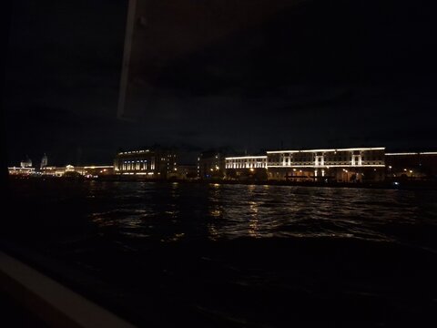 night view of the river